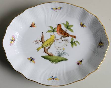 Rothschild Bird (RO) 8" Oval Vegetable Bowl
