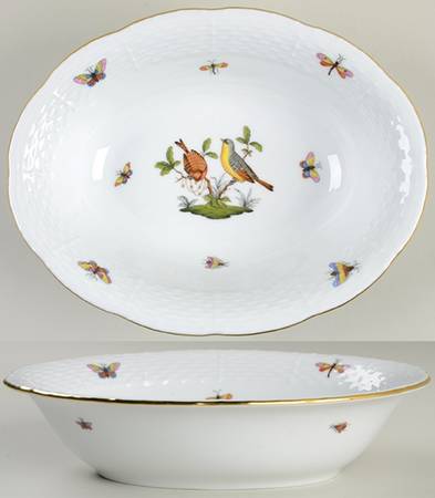 Rothschild Bird (RO) 10" Oval Vegetable Bowl