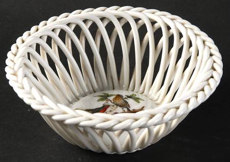Rothschild Bird (RO) 4" Round Open Weave Basket
