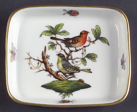Rothschild Bird (RO) 3" Rectangular Ashtray