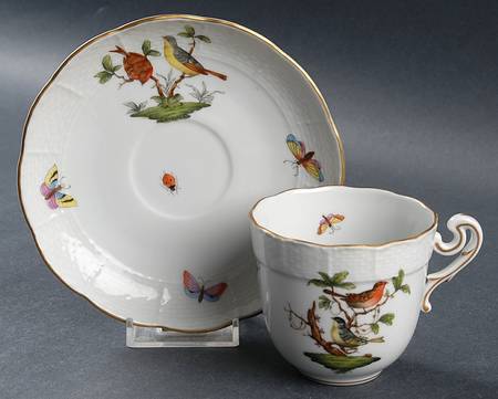 Rothschild Bird (RO) Chocolate Cup & Saucer Set