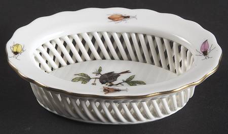 Rothschild Bird (RO) 3" Oval Open Weave Basket