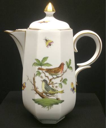 Rothschild Bird (RO) Octagonal Coffee Pot & Lid