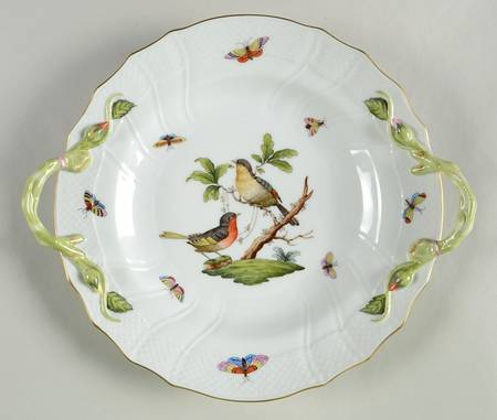 Rothschild Bird (RO) Handled Cake Plate