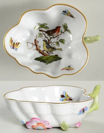 Rothschild Bird (RO) 4" Leaf Dish