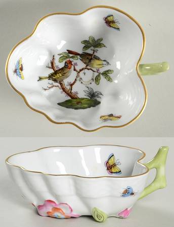 Rothschild Bird (RO) 4" Leaf Dish