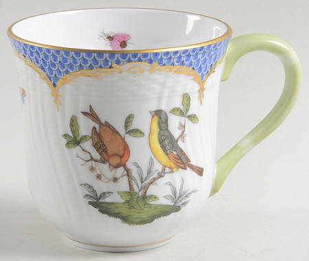 Rothschild Bird Blue Border (ROE ROEB) Mug
