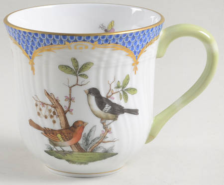 Rothschild Bird Blue Border (ROE ROEB) Mug