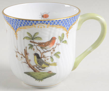 Rothschild Bird Blue Border (ROE ROEB) Mug