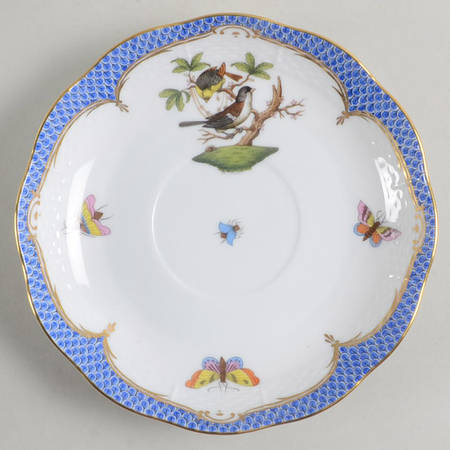 Rothschild Bird Blue Border (ROE ROEB) Saucer for Flat Cream Soup Bowl