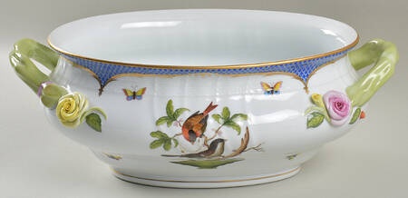 Rothschild Bird Blue Border (ROE ROEB) Tureen No Lid