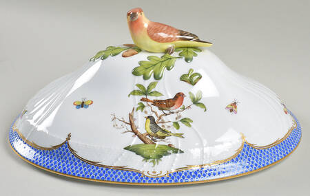 Rothschild Bird Blue Border (ROE ROEB) Lid for Tureen