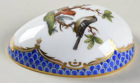 Rothschild Bird Blue Border (ROE ROEB) Egg Box No Lid