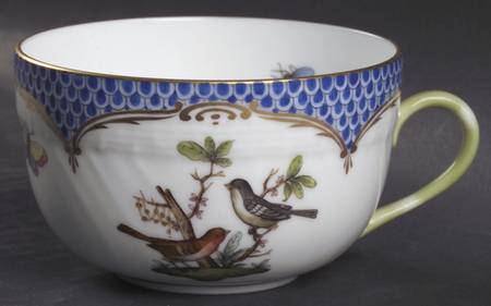 Rothschild Bird Blue Border (ROE ROEB) Flat Cup