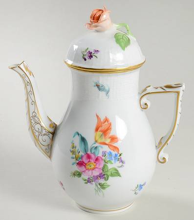 Saxonian Boquet (Bs) Mini Coffee Pot & Lid