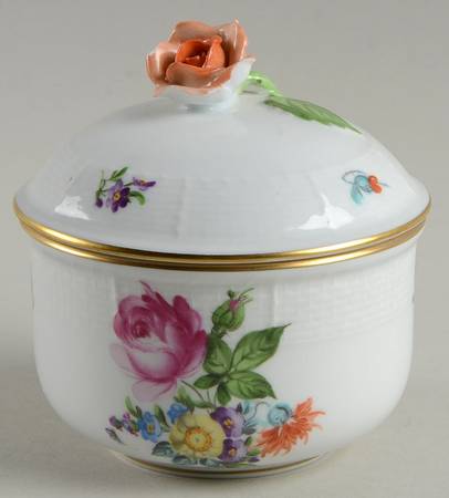Saxonian Boquet (Bs) Mini Sugar Bowl & Lid