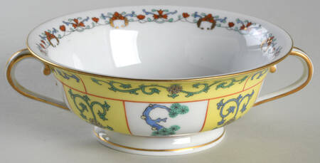 Yellow Dynasty (SJ) Footed Cream Soup Bowl