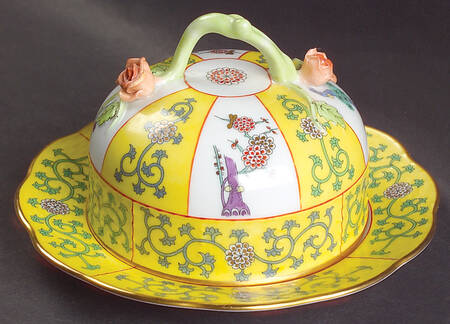 Yellow Dynasty (SJ) Round Covered Butter