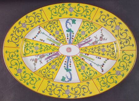 Yellow Dynasty (SJ) 15" Oval Serving Platter