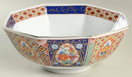 Imari 8" Octagonal Vegetable Bowl