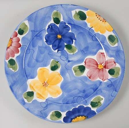 Indigo 14" Chop Plate (Round Platter)