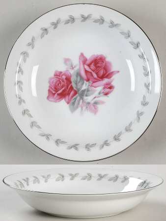 American Rose Rim Soup Bowl