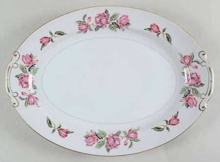 Carolina Tulip 16" Oval Serving Platter