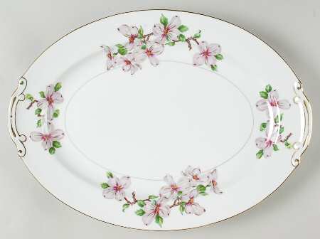 Dogwood 16" Oval Serving Platter