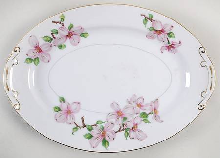 Dogwood 12" Oval Serving Platter