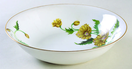 Golden Poppy 8" Round Vegetable Bowl