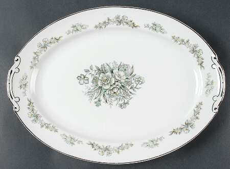 Jeanette 15" Oval Serving Platter