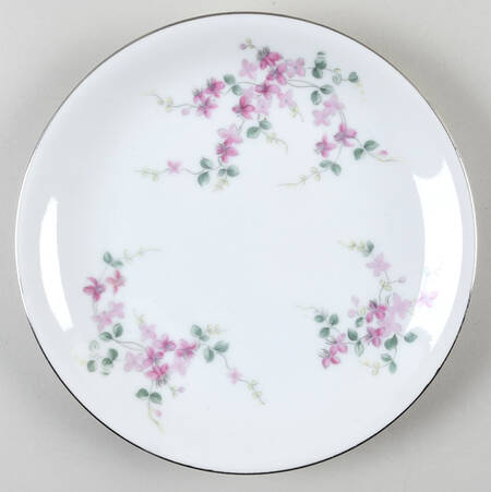 Pink Vine Salad Plate