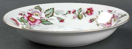 Prairie Rose Rim Soup Bowl