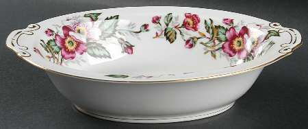 Prairie Rose 10" Oval Vegetable Bowl