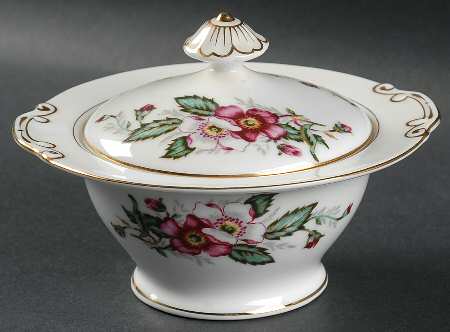 Prairie Rose Sugar Bowl & Lid