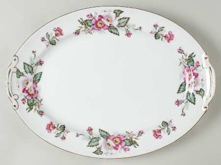 Prairie Rose 16" Oval Serving Platter