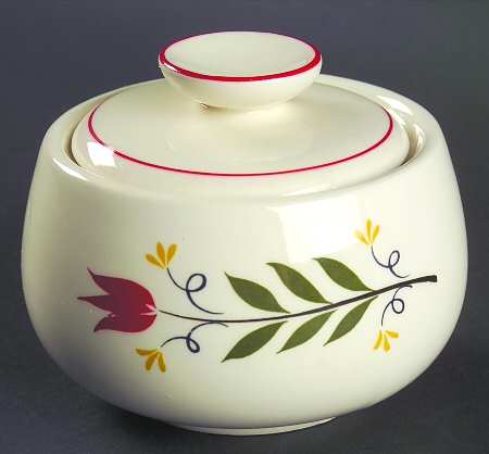 American Provincial Sugar Bowl & Lid