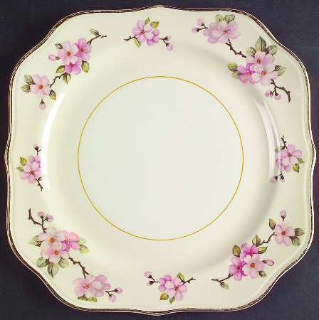 Apple Blossom Square Salad Plate