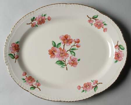 Apple Blossom (Liberty) 13" Oval Serving Platter