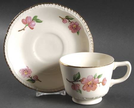 Apple Blossom (Liberty) Footed Cup & Saucer Set