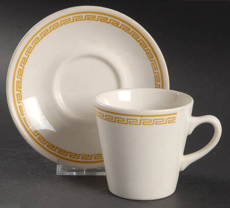 Athena Flat Cup & Saucer Set