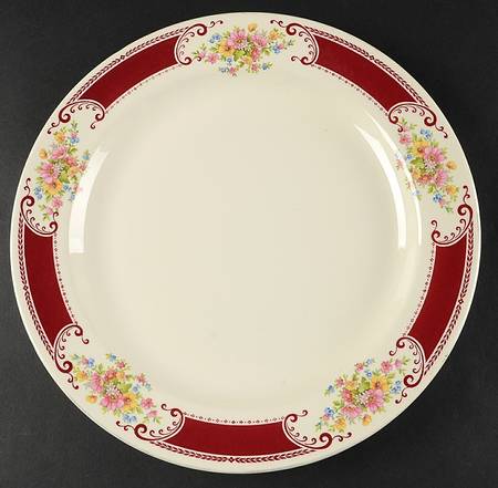 B1315 (Gold Trim) 13" Chop Plate (Round Platter)