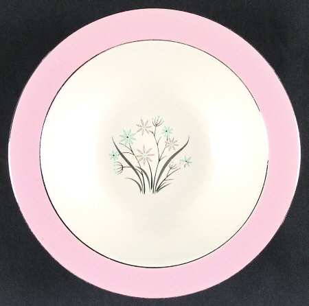 B1415 (Platinum Trim) 9" Round Vegetable Bowl