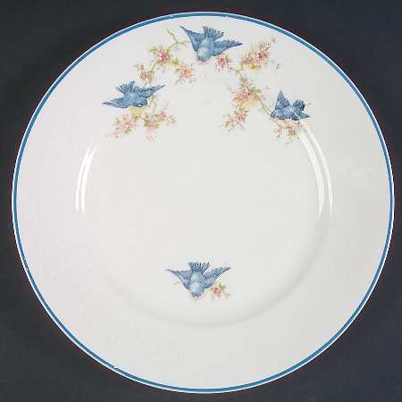 Bluebird (Blue Trim) Salad Plate