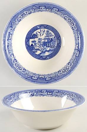 Blue Willow 8" Round Vegetable Bowl