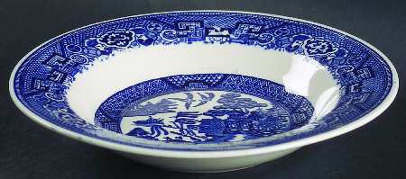 Blue Willow Rim Soup Bowl