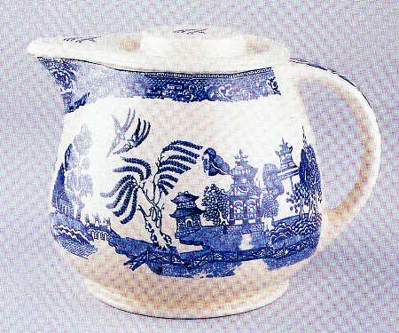 Blue Willow Jug & Lid