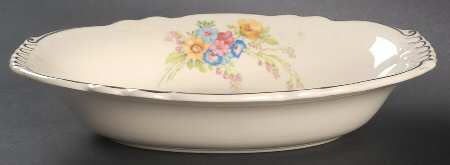 Bouquet 9" Oval Vegetable Bowl