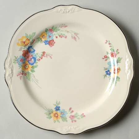 Bouquet Dessert/Pie Plate by Homer Laughlin 