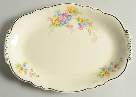 Bouquet 10" Oval Serving Platter